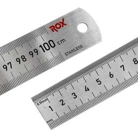 Rox 0201 1000 MM Çift Taraflı Çelik Cetvel