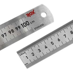Rox 0201 1000 MM Çift Taraflı Çelik Cetvel