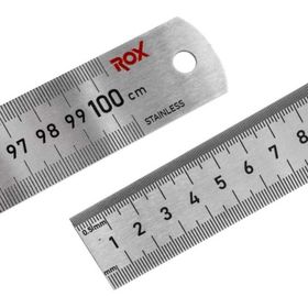 Rox 0201 1000 MM Çift Taraflı Çelik Cetvel