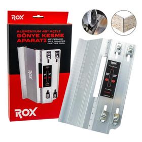 Rox 0288 Seramik İçin Alüminyum 45 inç Açılı Gönye Kesme Aparatı
