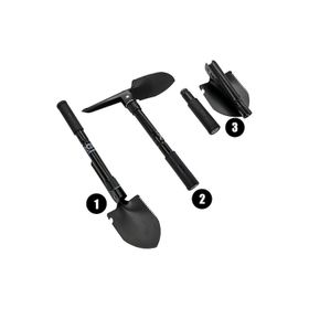 Rox 42 cm Camping 0106 Pusulalı Mini Katlanır Kürek Kamp Küreği