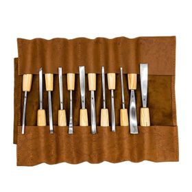 Rox Wood 0125 12 Parça Deri Çantalı Premium Iskarpela Seti