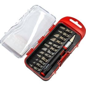 Rox Wood 0180 Pro 15 Parça Neşter Ahşap ve Maket Hobi Bıçak Seti