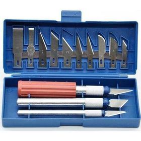 Rox Wood 13 Parça Neşter Tip Maket Bıçağı Seti