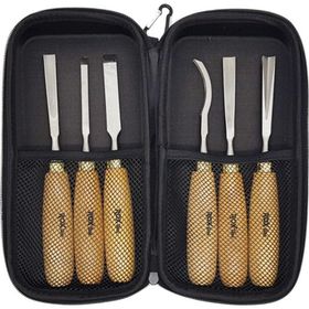 Rox Wood 6 Parça Neopren Çantalı Ahşap Oyma İskarpela Seti