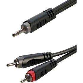 Roxtone RX-K12905 5 mt 3.5 mm Stereo Çift RCA Gitar Ses Kablo