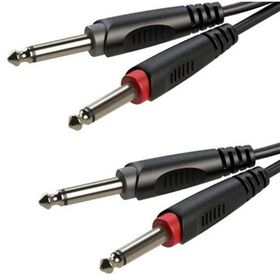 Roxtone RX-K13003 3 mt 2x6.3 mm Mono Gitar Hazır Kablo
