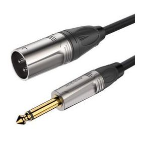 Roxtone RX-K13101 XLR Erkek-6.3 mm 1 m Mono Jaklı Kablo