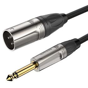Roxtone RX-K13101 XLR Erkek-6.3 mm 1 m Mono Jaklı Kablo
