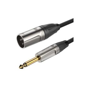 Roxtone RX-K13101 XLR Erkek-6.3 mm 1 m Mono Jaklı Kablo