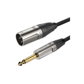 Roxtone RX-K13105 XLR Erkek-6.3 mm 5 m Mono Jaklı Kablo
