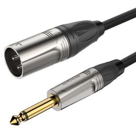 Roxtone RX-K13105 XLR Erkek-6.3 mm 5 m Mono Jaklı Kablo