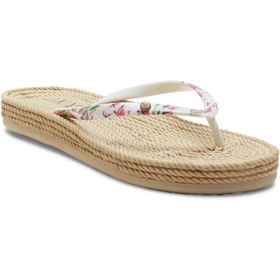 Roxy ARJL101004Z South Beachiii Parmakarası Beyaz Kadın Terlik