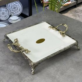 Roy King Classy Kare 28x34 cm Antik Sunum Tabak