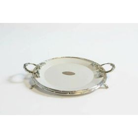 Roy King Classy Yuvarlak 32x38 cm Gümüş Sunum Tabak