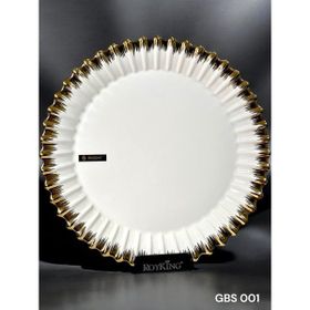 Roy King GBS001 Line 33 CM Gold Yuvarlak Sunum Tabak
