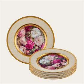 Roy King Rosa Bianca 21 cm 6'lı Küçük Pasta Tabak