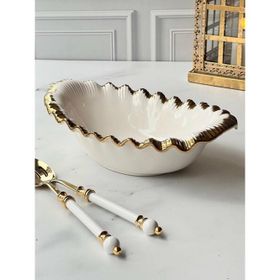 Roy King Sofia Gold 33x21x7 cm Oval Salata Kase