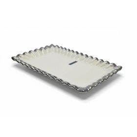 Roy King Sofia Silver 36x21 cm Dikdörtgen Sunum Tabak