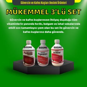 Royal Acidoral Pigeorex Pantonic 3'lü 500 ml Tamamlayıcı Yem Seti