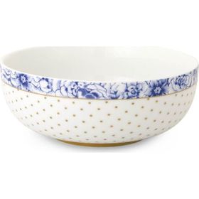 Royal Altın Puantiyeli Beyaz 15 cm Kase