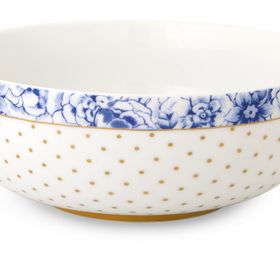 Royal Altın Puantiyeli Beyaz 15 cm Kase