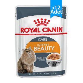 Royal Canin 00225 Intense Beauty Jelly Pouch 12 x 85 g Yaş Kedi Maması