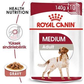 Royal Canin 10x140 gr Medium Adult Gravy Yetişkin Köpek Konservesi