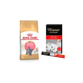 Royal Canin 2 kg British Shorthair Yavru Kedi Maması + Miamor Cream Yavru Kedi Ödülü