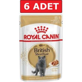 Royal Canin 6x85 gr Pouch British Shorthair Irkına Özel Yaş Kedi Maması