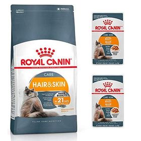 Royal Canin Adult Yetişkin Hair Skin Tavuklu 2 kg Kedi Maması + 2 Adet Beauty Care Yaş Mama