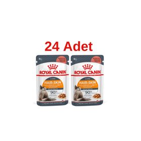 Royal Canin Care Hair Skin Tüy ve Deri Sağlığı İçin Pouch 24x85 gr Konserve Kedi Maması