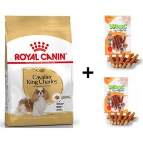 Royal Canin Cavalier King Charles 1.5 kg Yetişkin Köpek Maması + 2x80 gr Wooc Ödül