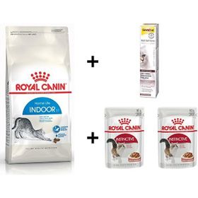 Royal Canin Indoor 27 2 kg Kuru Kedi Maması + Rc 2x85 gr Yaş Mama + Gimcat 20 gr Malt