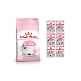 Royal Canin Kitten 2 kg Yavru Kedi Maması + Kitten Jelly Yaş Mama 6x85 gr Konserve