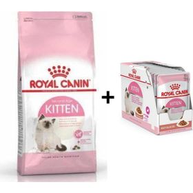Royal Canin Kitten 2 kg Yavru Kuru Kedi Maması + 12 Adet Yaş Mama