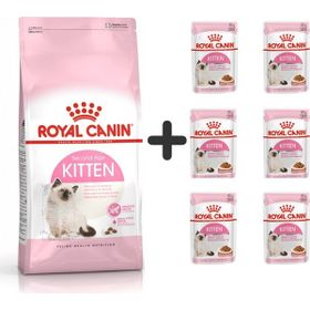 Royal Canin Kitten 4 kg Yavru Kuru Kedi Maması + 6 Adet Yaş Mama