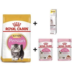 Royal Canin Kitten Persian 2 kg Yavru Kedi Maması + Rc 2x85 gr Yaş Mama + Gimcat 20 gr Malt