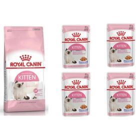 Royal Canin Kitten Yavru 4 kg Kuru Kedi Mama + Kitten 4x85 gr Yaş Mama