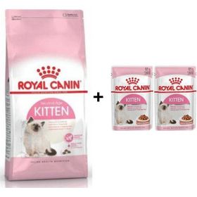 Royal Canin Kitten Yavru Kuru 4 kg Kedi Maması + 2 Adet Yaş Mama Hediye