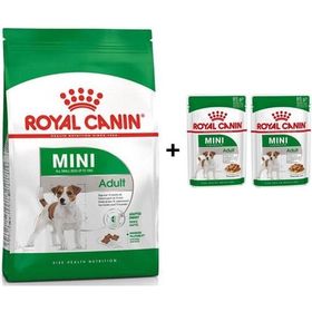 Royal Canin Mini Adult 2 kg Köpek Maması + 2 Adet Hediye Yaş Mama