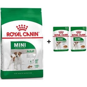 Royal Canin Mini Adult 4 kg Köpek Maması + 2 Adet Hediye Yaş Mama