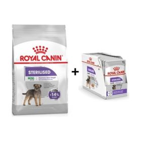Royal Canin Mini Sterilised 3 kg Kısır Köpek Maması + 12 Adet Yaş Mama