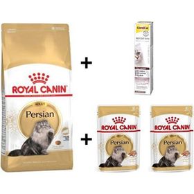 Royal Canin Persian 4 kg Yetişkin Kedi Maması + 2x85 gr Rc Yaş Mama + 20 gr Gimcat Malt