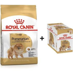 Royal Canin Pomeranian 1.5 kg Yetişkin Köpek Maması + 12 Adet Yaş Mama