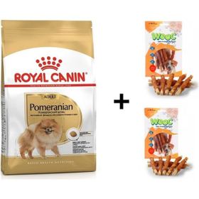 Royal Canin Pomeranian 1.5 kg Yetişkin Köpek Maması + 2x80 gr Wooc Ödül