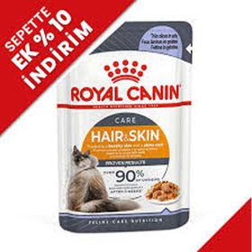 Royal Canin Pouch Jelly Hair Skin 85 gr Hassas Tüylü Yetişkin Yaş Kedi Maması