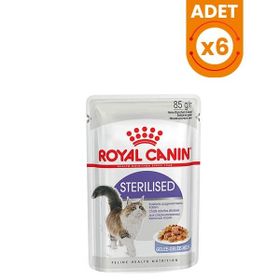 Royal Canin Pouch Jelly Sterilised Kısırlaştırılmış 6x85 gr Yaş Kedi Maması