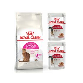 Royal Canin Savour Exigent 4 kg Yetişkin Kedi Maması + İnstinctive 2 Adet Yaş Mama