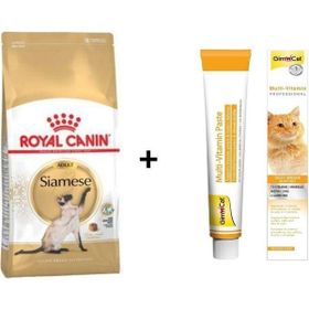 Royal Canin Siamese 2 kg Yetişkin Kedi Maması + Gimcat 100 gr Multivitamin